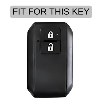 CarDost black metal key cover for Maruti Suzuki 2-button smart key