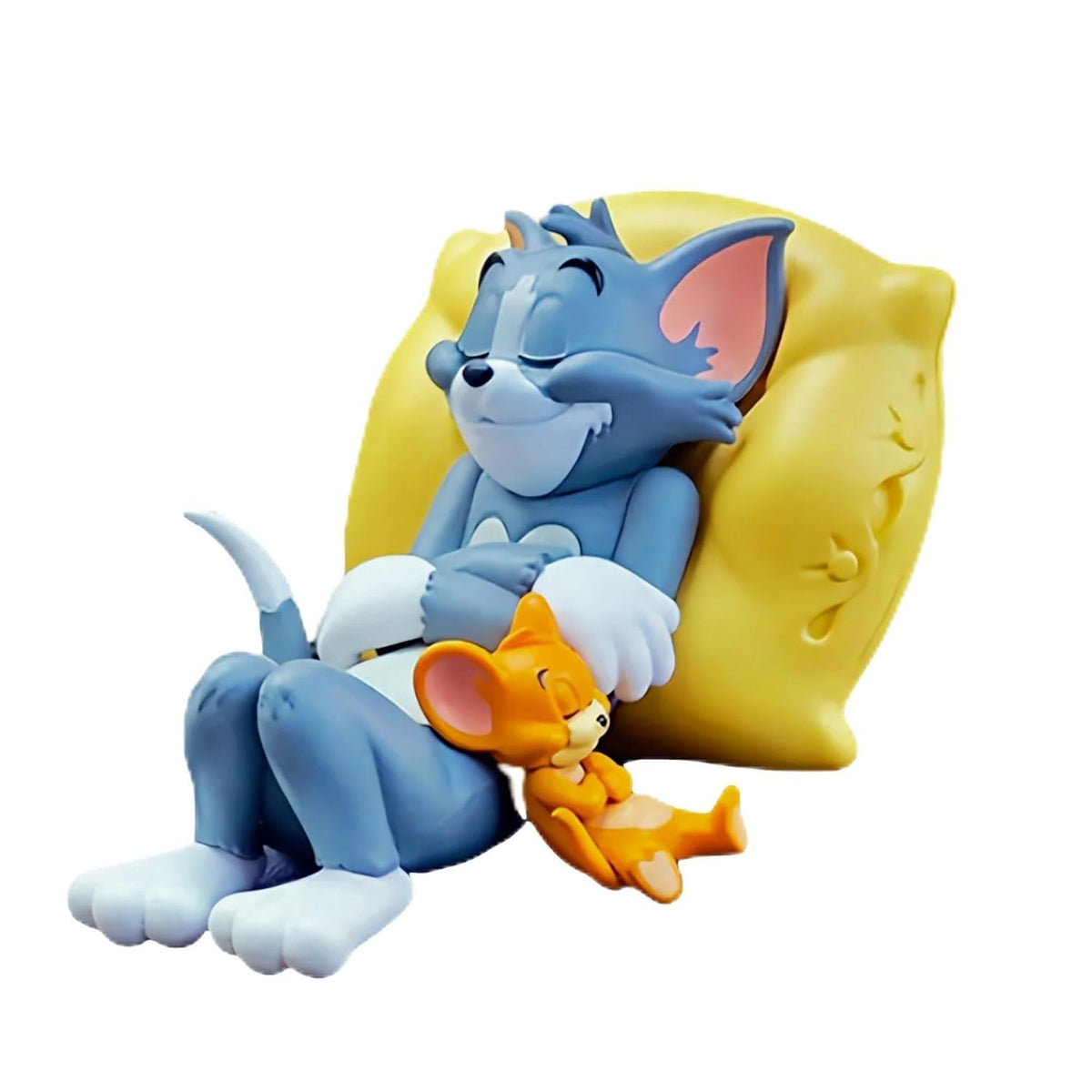 Tom and Jerry car dashboard figurine with yellow cushion