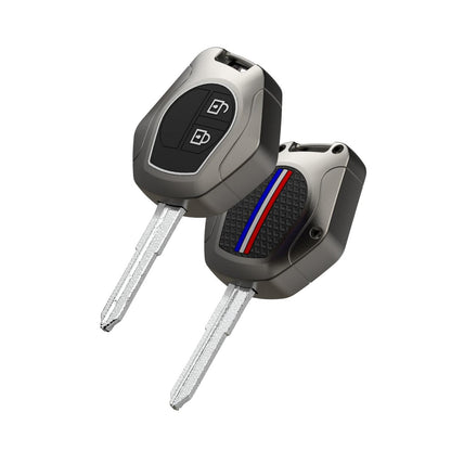 CarDost premium metal key case for Maruti Suzuki 2-button remote key