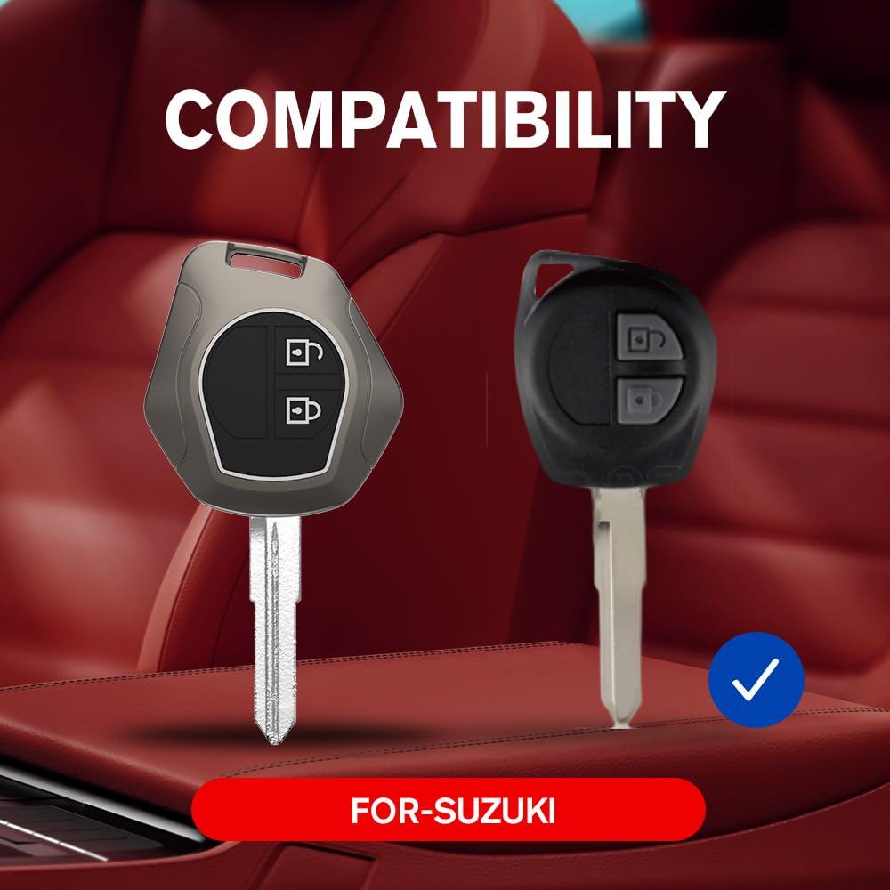 CarDost premium metal key case for Maruti Suzuki 2-button remote key