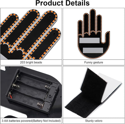 LED 3-in-1 hand gesture light with wireless remote control