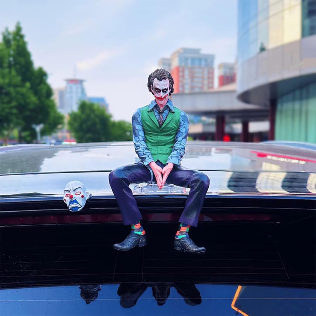 CarDost Joker action figure statue, 24cm, seated pose