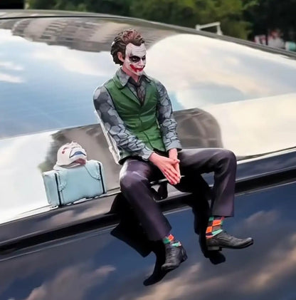 CarDost Joker action figure statue, 24cm, seated pose