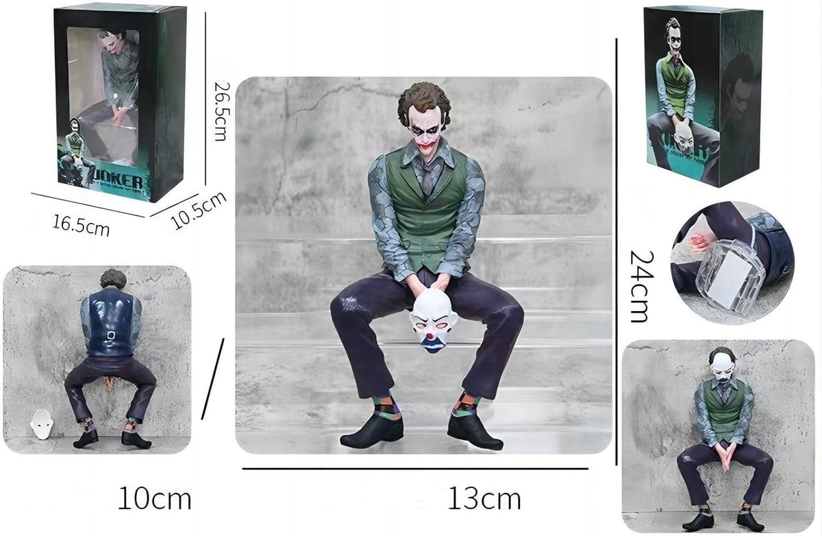 CarDost Joker action figure statue, 24cm, seated pose