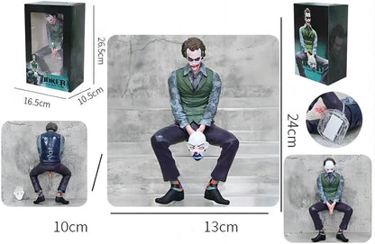 CarDost Joker action figure statue, 24cm, seated pose