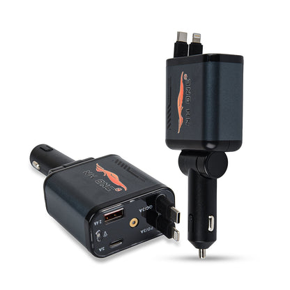 CarDost 4-in-1 fast car charger with starlight projector