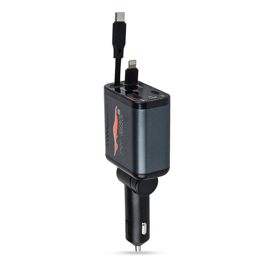 CarDost 4-in-1 fast car charger with starlight projector