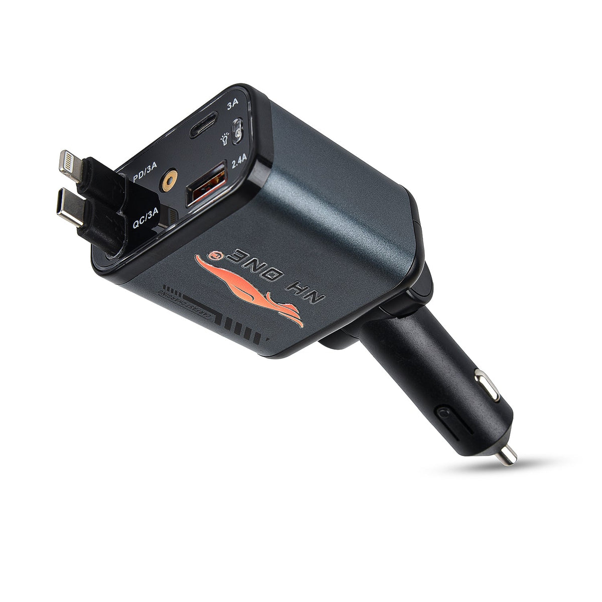 CarDost 4-in-1 fast car charger with starlight projector