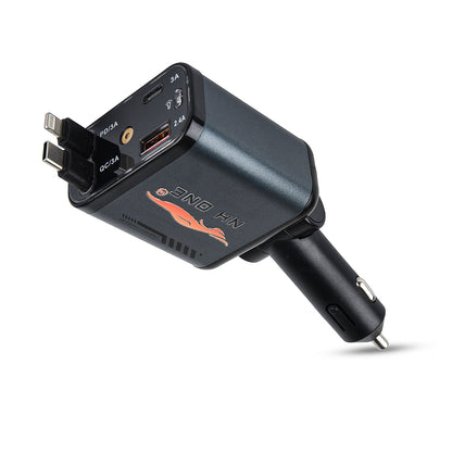 CarDost 4-in-1 fast car charger with starlight projector