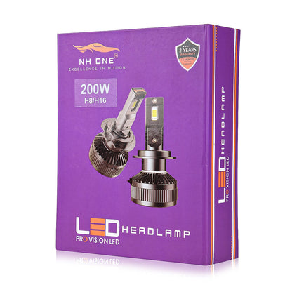 CarDost H8/H16 LED fog lamp bulb, Pro Vision 200W