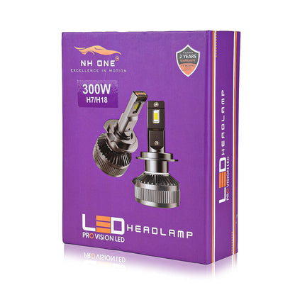 CarDost LED headlight bulb, H7/H18, 300W Pro Vision
