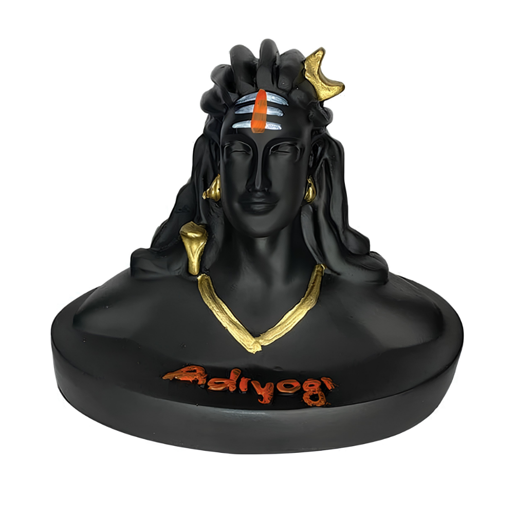 Adiyogi Shiva idol, medium size, for car dashboard