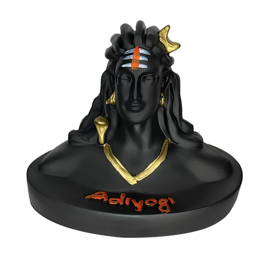 Adiyogi Shiva idol, medium size, for car dashboard