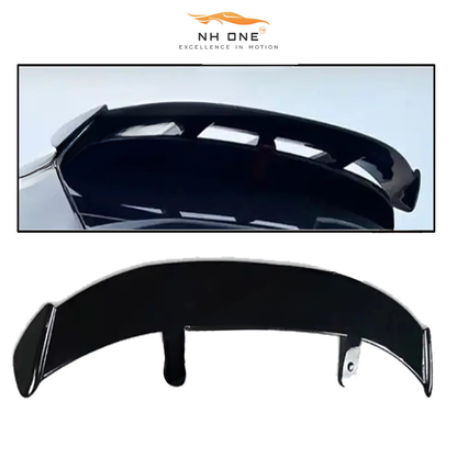 ABS roof spoiler for Tata Punch, glossy black finish