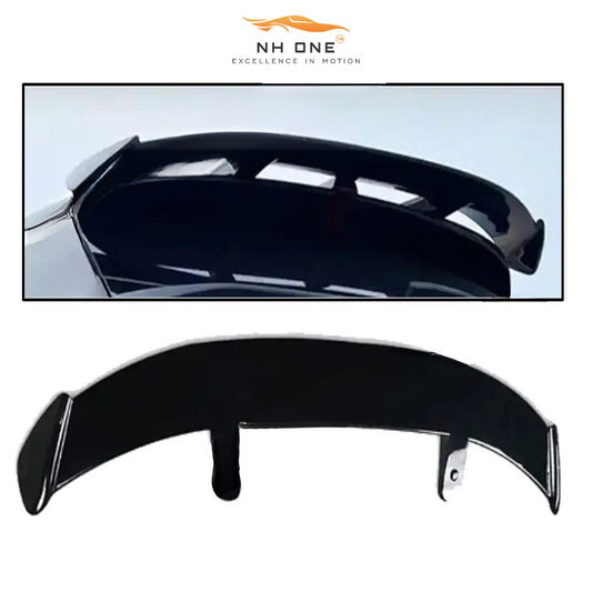 ABS roof spoiler for Tata Punch, glossy black finish