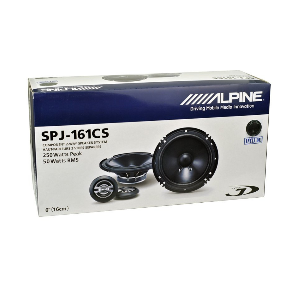 Alpine SPJ-161CS 6 inch 2-way component car speaker