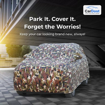 CarDost JUNGLE Heavy Duty car body cover – parked car fully covered