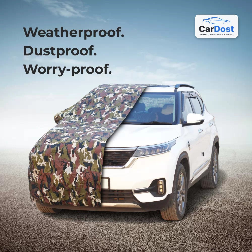 CarDost JUNGLE Heavy Duty car body cover – weatherproof and dustproof protection